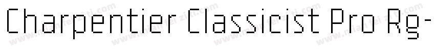 Charpentier Classicist Pro Rg字体转换